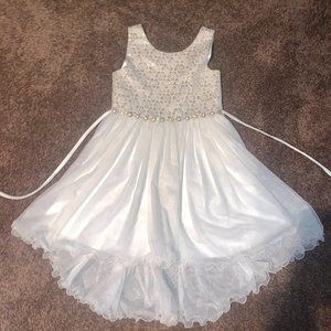 American Princess White tie Dress Size 12